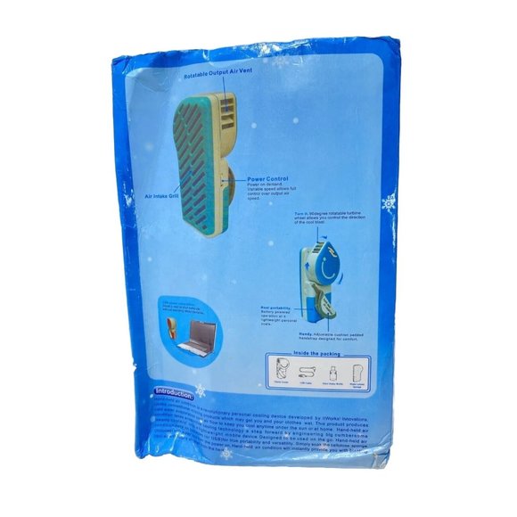 Hand Held Personal Air Conditioner New In Box Battery Operated AC for Travel - Picture 2 of 11